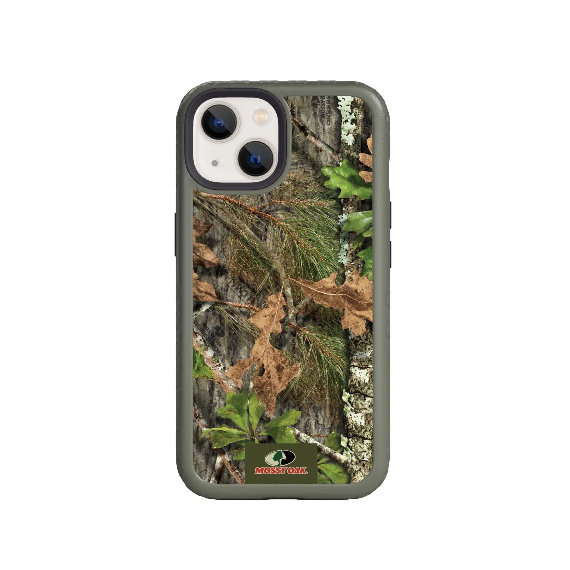 Mossy Oak | MagSafe Dual Layer Case for Apple iPhone 14 Plus | Obsession | Fortitude Series - Custom Case - OliveDrabGreen - cellhelmet