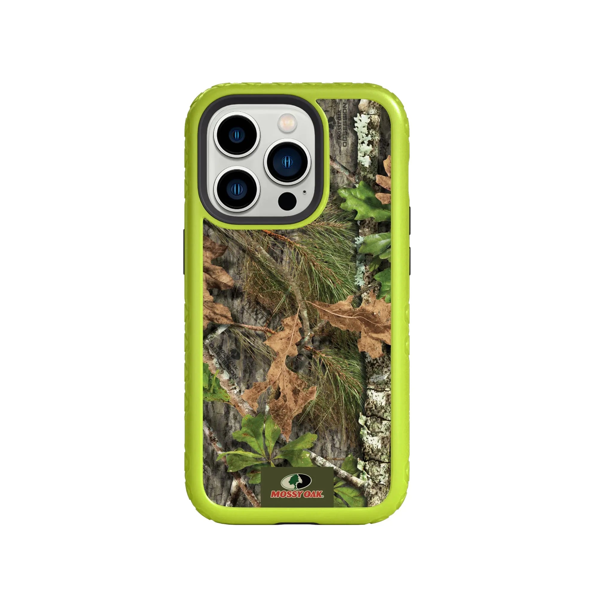 Mossy Oak | MagSafe Dual Layer Case for Apple iPhone 14 Pro | Obsession | Fortitude Series - Custom Case - ElectricLime - cellhelmet
