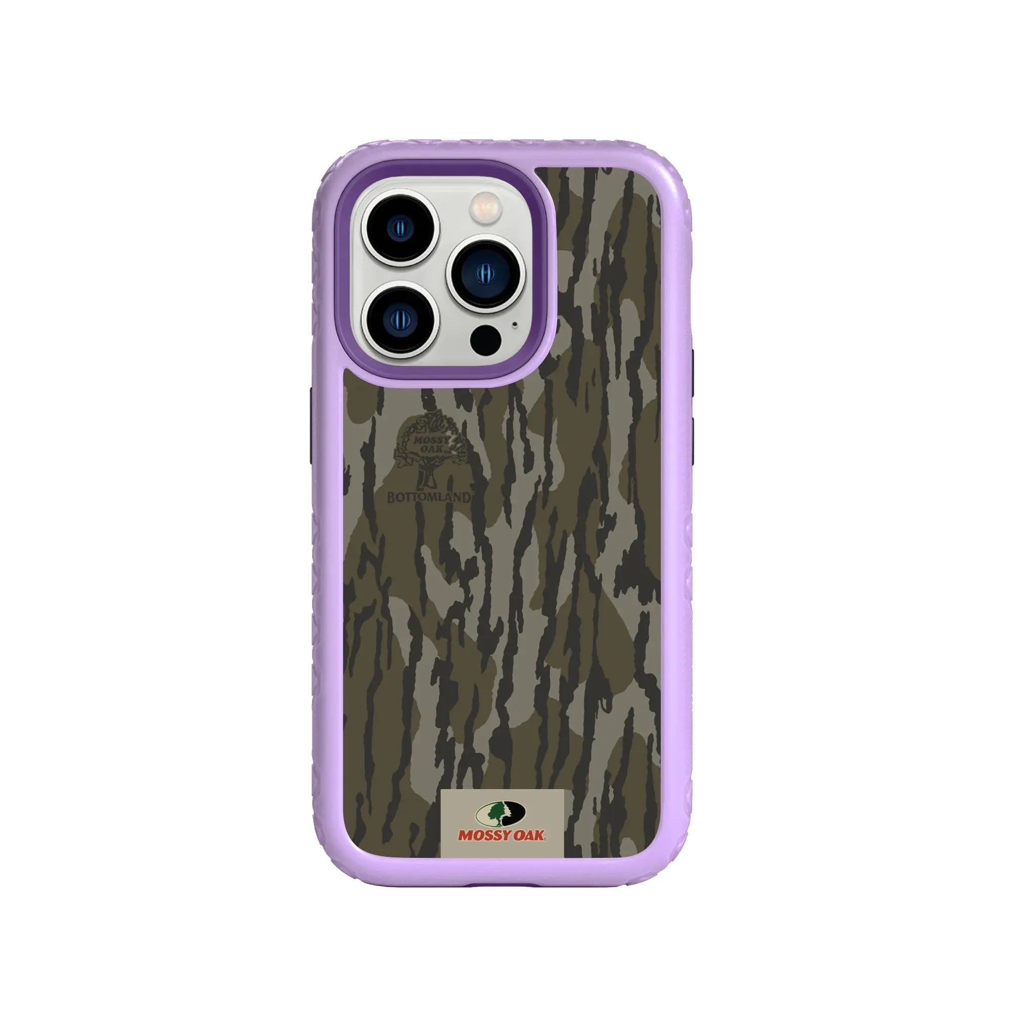 Mossy Oak Fortitude Series for Apple iPhone 14 Pro - Bottomland Orig - Custom Case - LilacBlossomPurple - cellhelmet