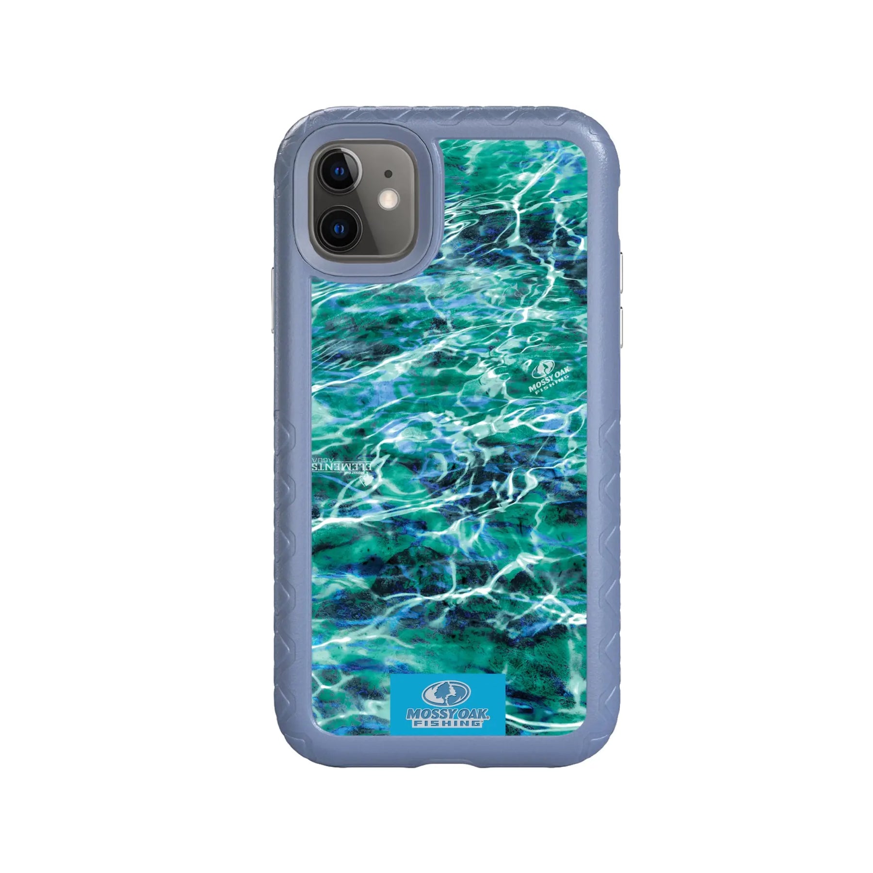 Mossy Oak Fortitude Series for Apple iPhone 11 - Agua Seafoam - Custom Case - SlateBlue - cellhelmet