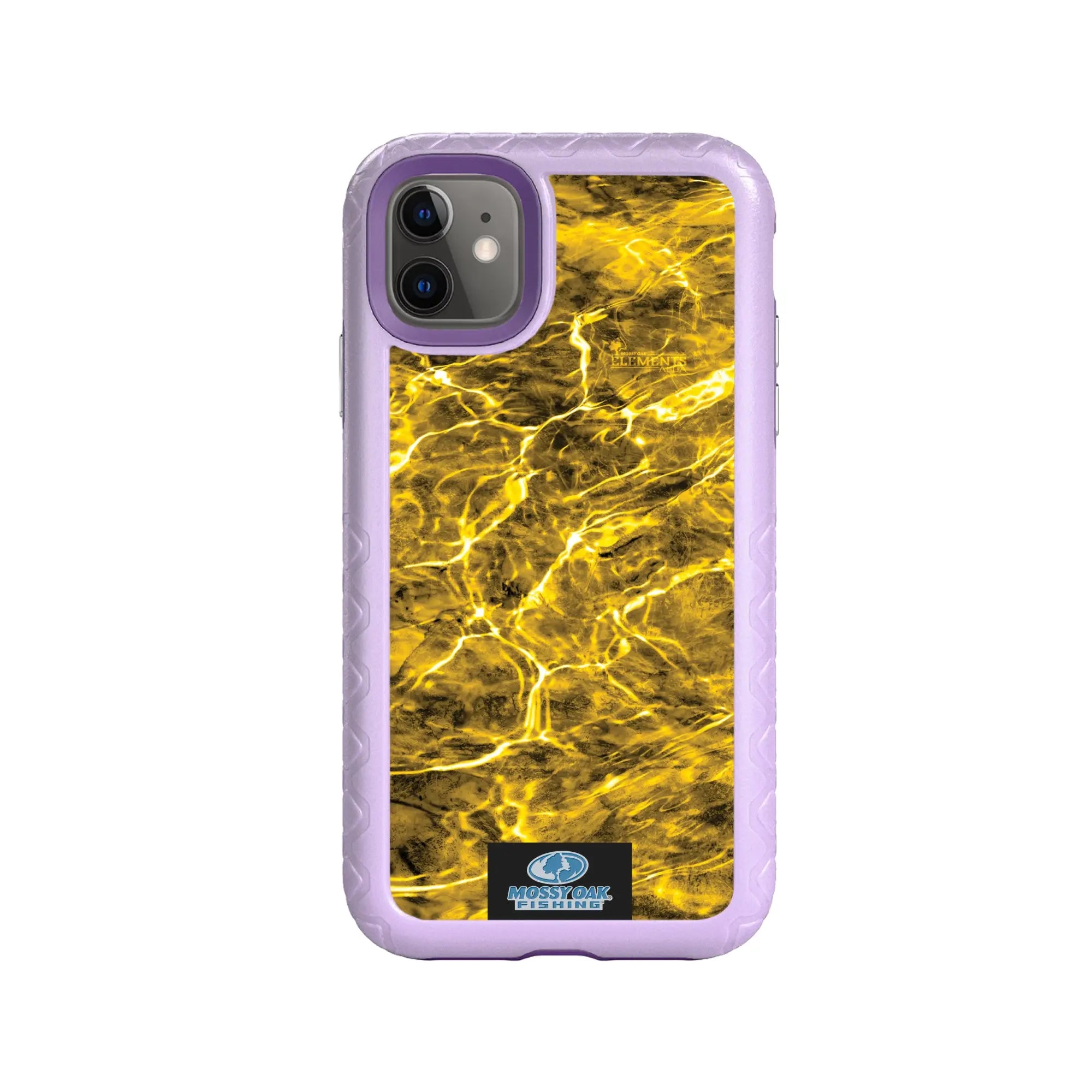 Mossy Oak Fortitude Series for Apple iPhone 11 - Agua Yellowfin - Custom Case - LilacBlossomPurple - cellhelmet