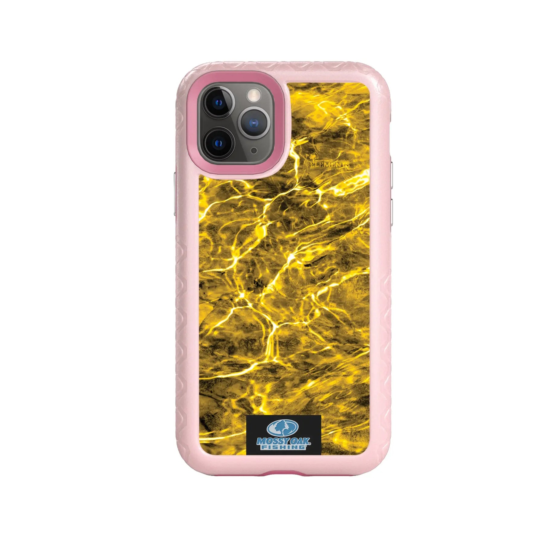 Mossy Oak Fortitude Series for Apple iPhone 11 Pro - Agua Yellowfin - Custom Case - PinkMagnolia - cellhelmet