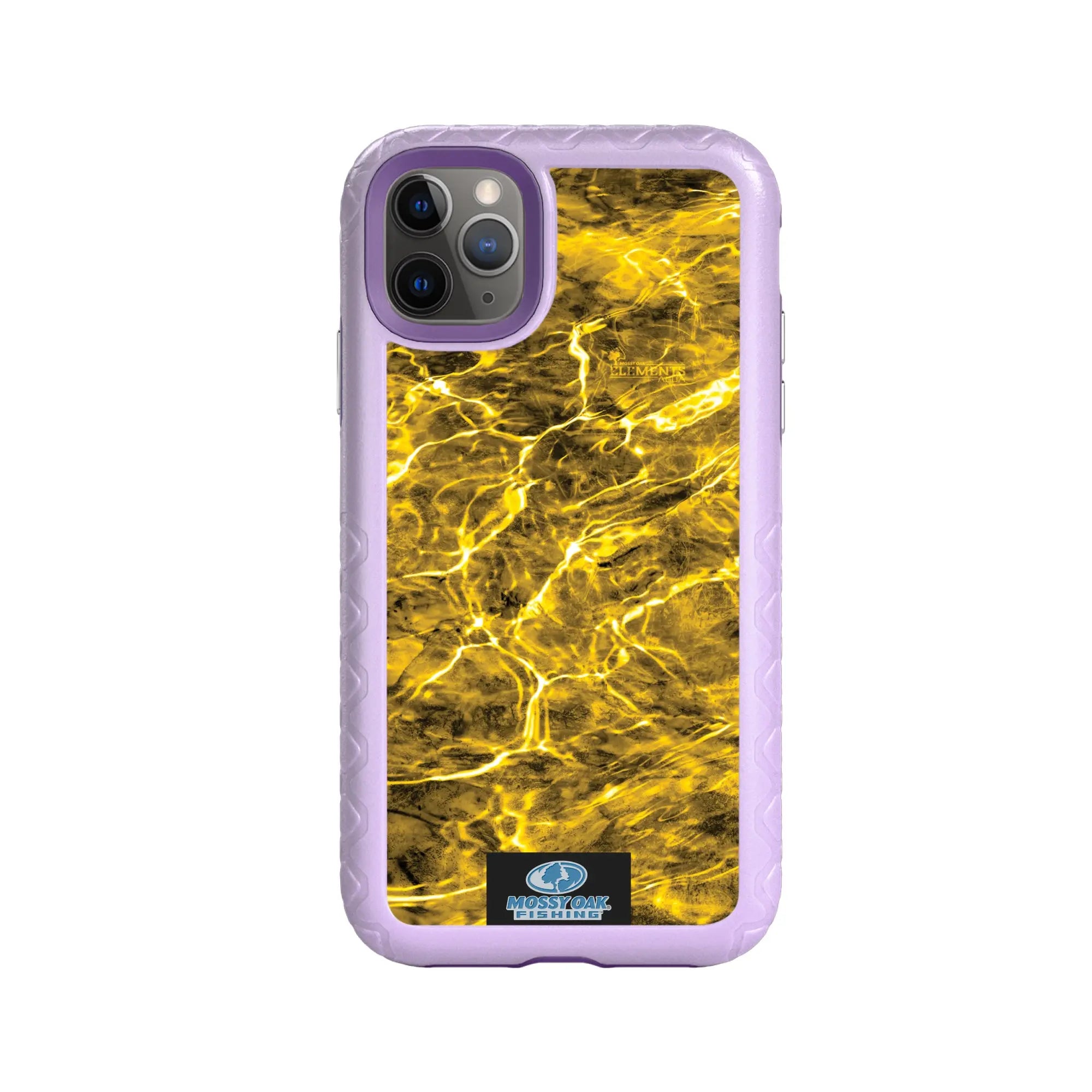 Mossy Oak Fortitude Series for Apple iPhone 11 Pro Max - Agua Yellowfin - Custom Case - LilacBlossomPurple - cellhelmet