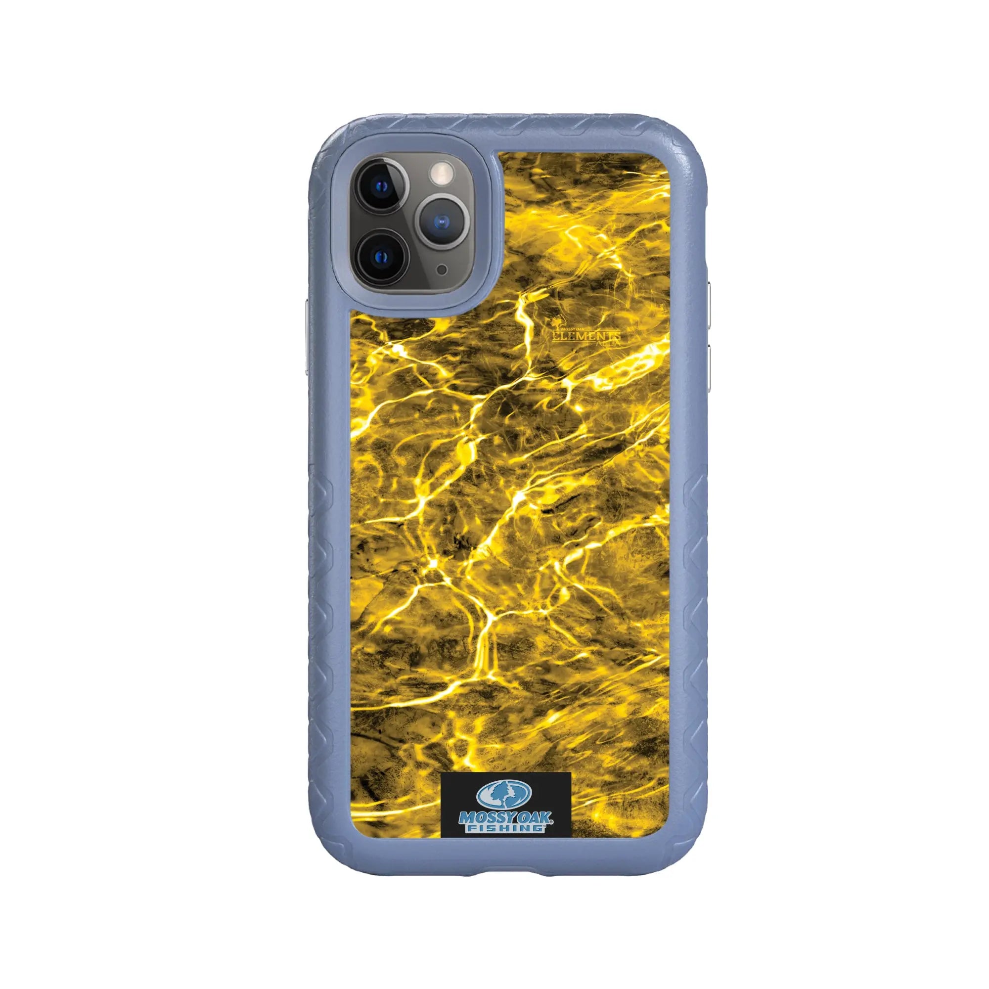 Mossy Oak Fortitude Series for Apple iPhone 11 Pro Max - Agua Yellowfin - Custom Case - SlateBlue - cellhelmet
