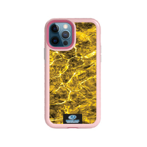 Mossy Oak Fortitude Series for Apple iPhone 12 / 12 Pro - Agua Yellowfin - Custom Case - PinkMagnolia - cellhelmet