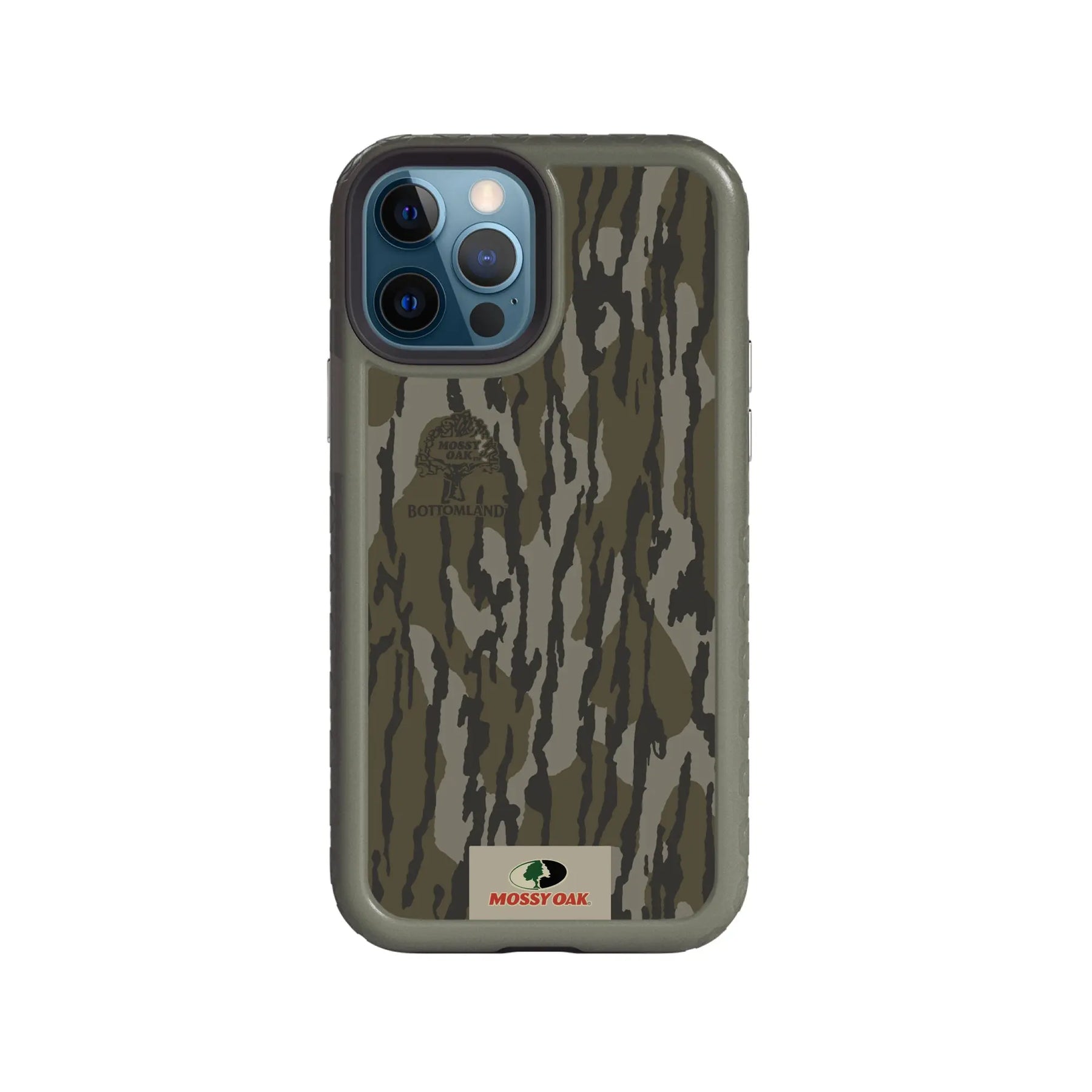 Mossy Oak Fortitude Series for Apple iPhone 12 / 12 Pro - Bottomland Orig - Custom Case - OliveDrabGreen - cellhelmet