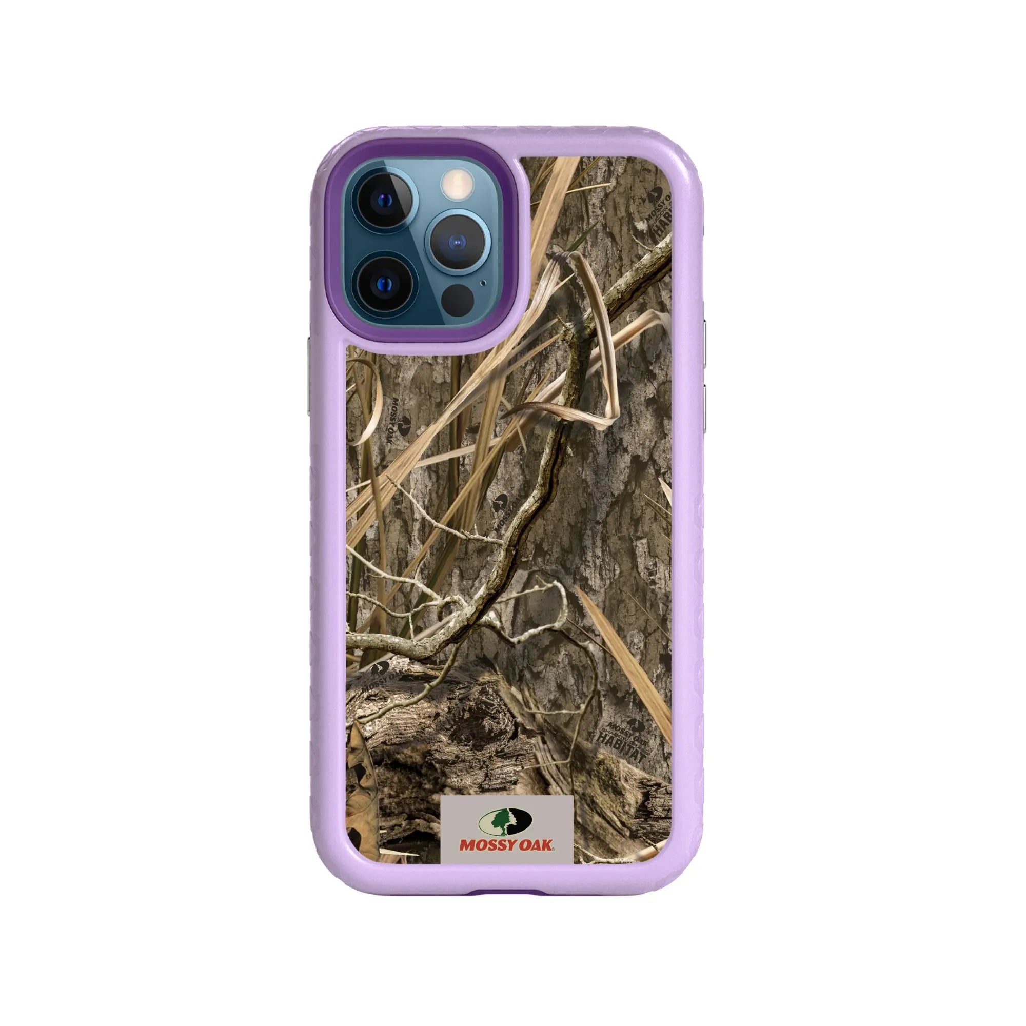Mossy Oak Fortitude Series for Apple iPhone 12 / 12 Pro - Shadow Grass - Custom Case - LilacBlossomPurple - cellhelmet