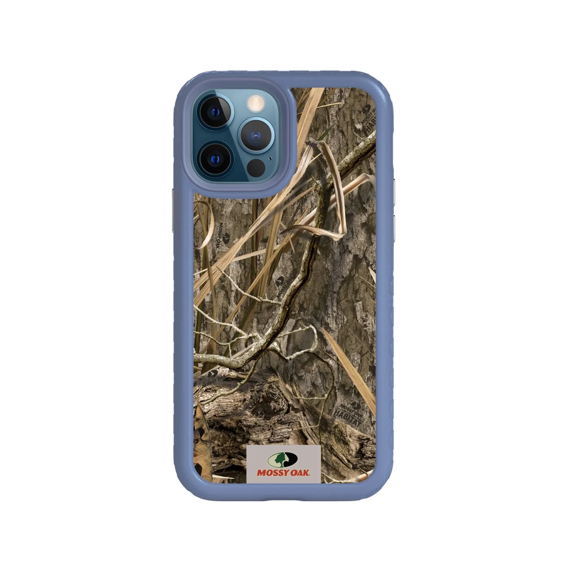Mossy Oak Fortitude Series for Apple iPhone 12 / 12 Pro - Shadow Grass - Custom Case - SlateBlue - cellhelmet