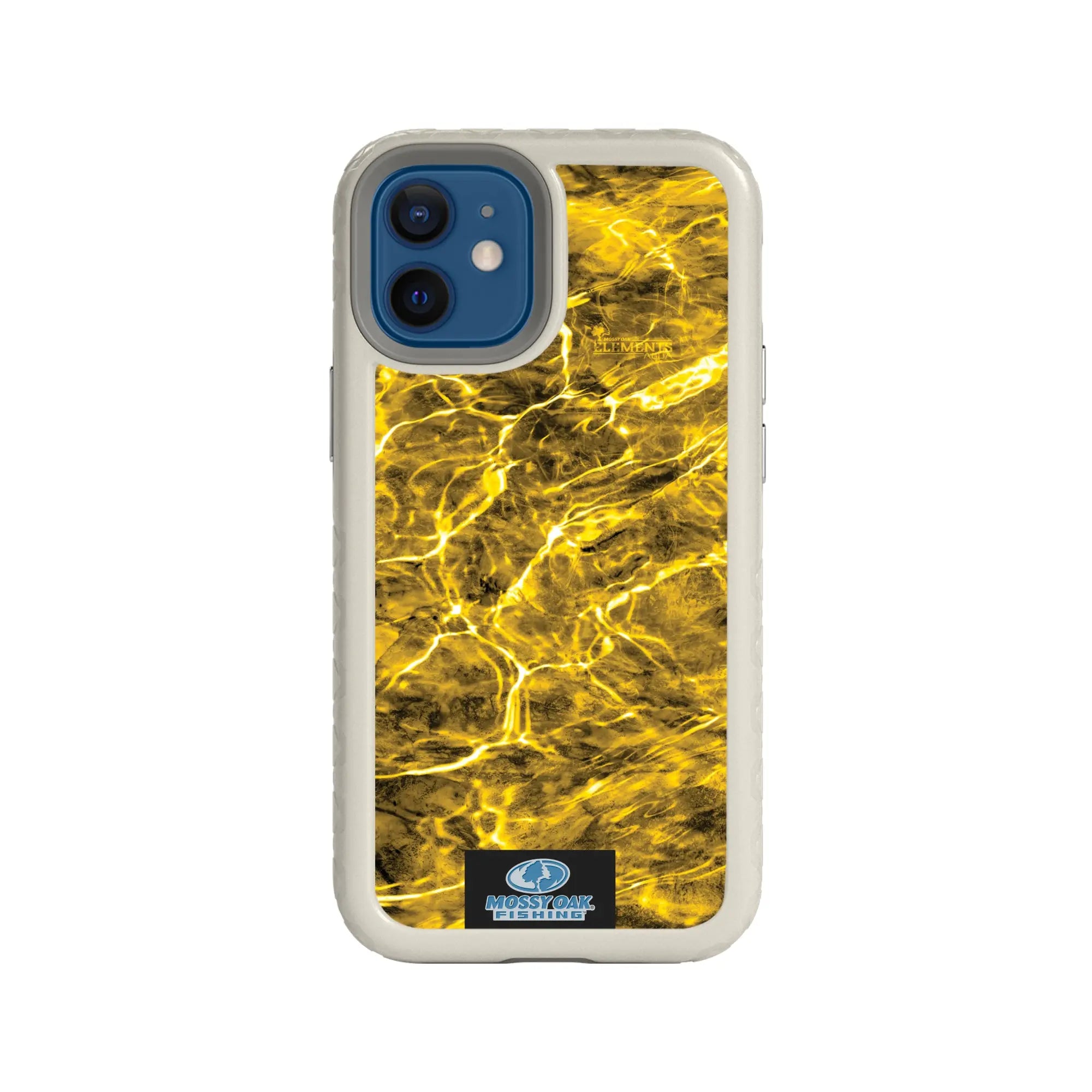 Mossy Oak Fortitude Series for Apple iPhone 12 Mini - Agua Yellowfin - Custom Case - Gray - cellhelmet