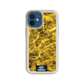 Mossy Oak Fortitude Series for Apple iPhone 12 Mini - Agua Yellowfin - Custom Case - Gray - cellhelmet