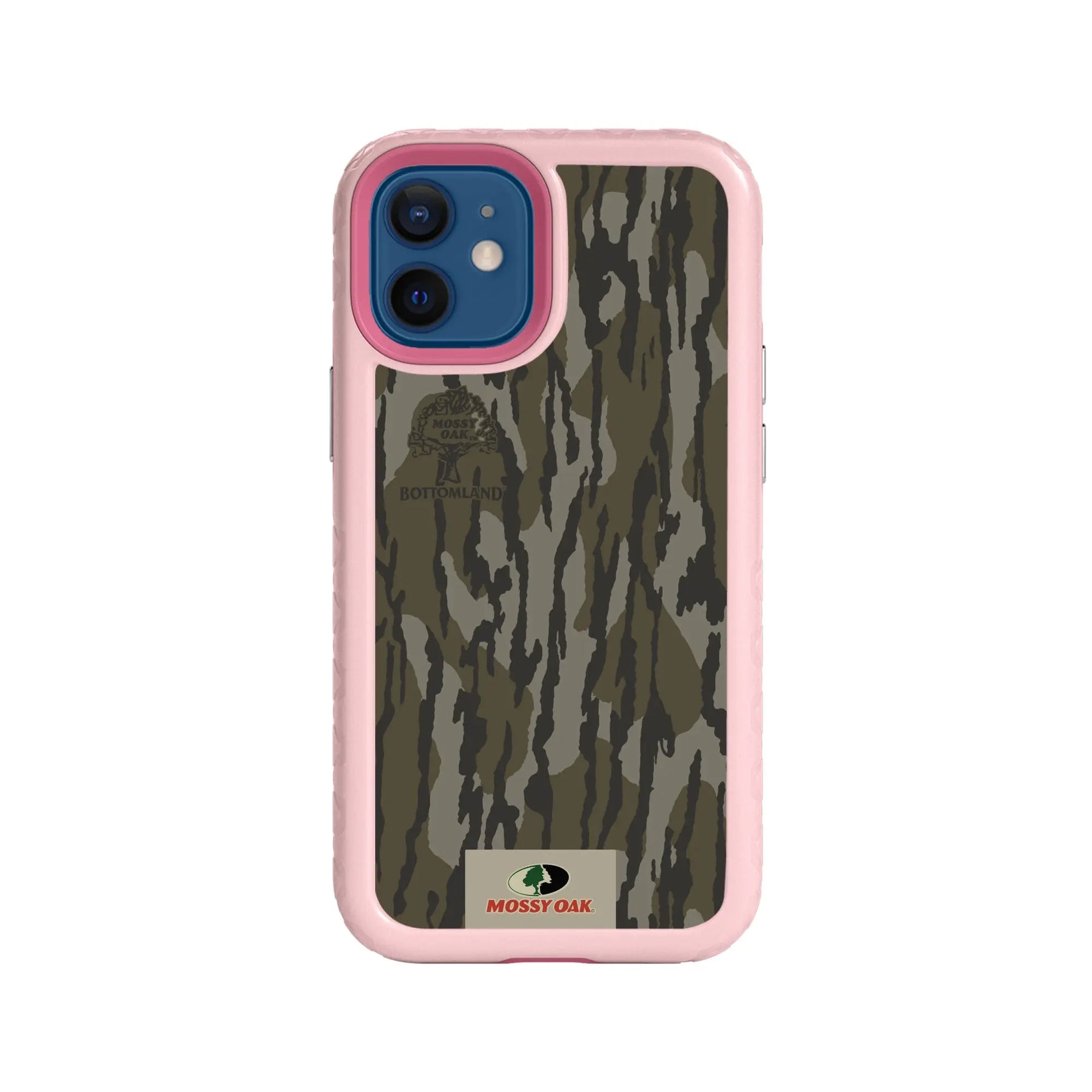 Mossy Oak Fortitude Series for Apple iPhone 12 Mini - Bottomland Orig - Custom Case - PinkMagnolia - cellhelmet
