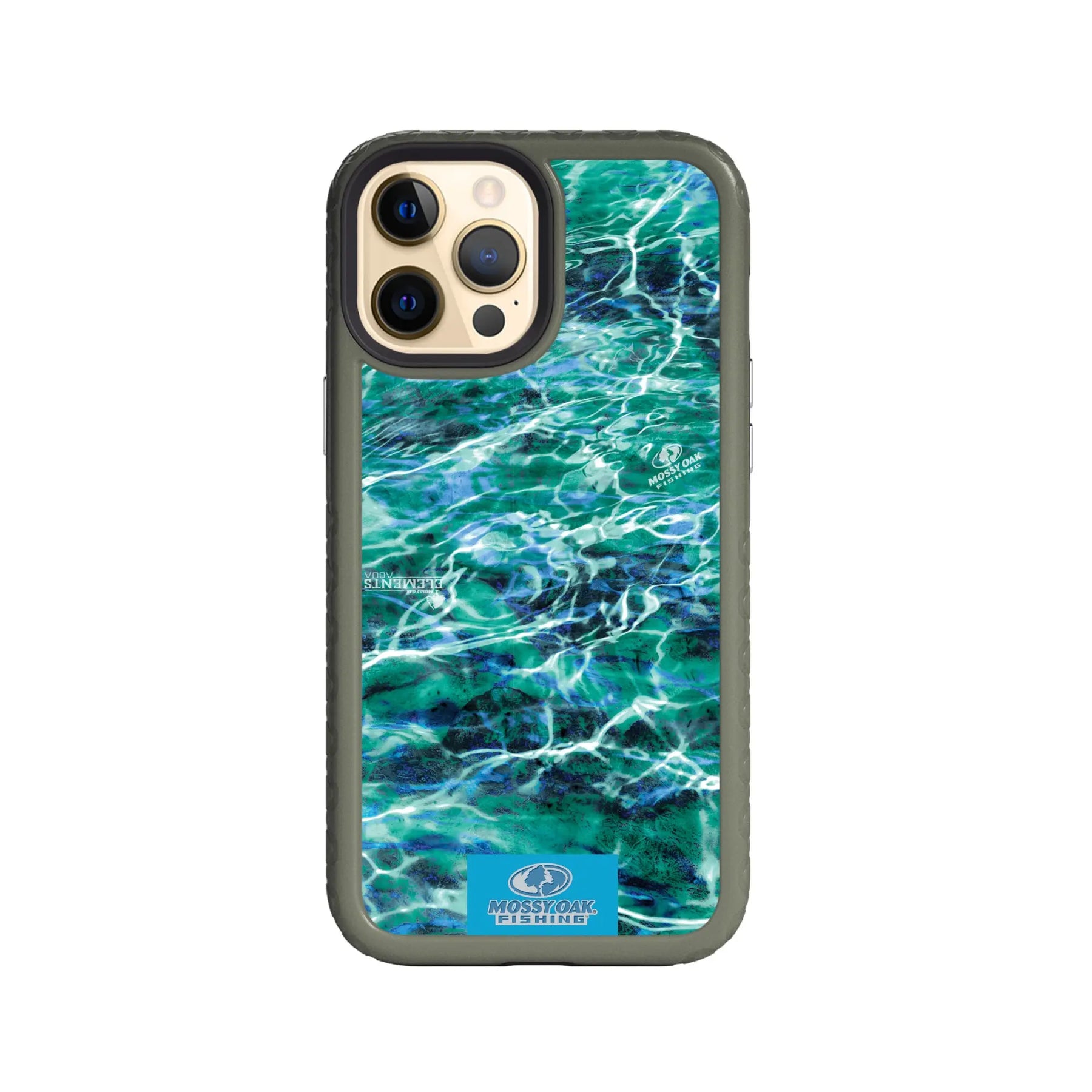 Mossy Oak Fortitude Series for Apple iPhone 12 Pro Max - Agua Seafoam - Custom Case - OliveDrabGreen - cellhelmet