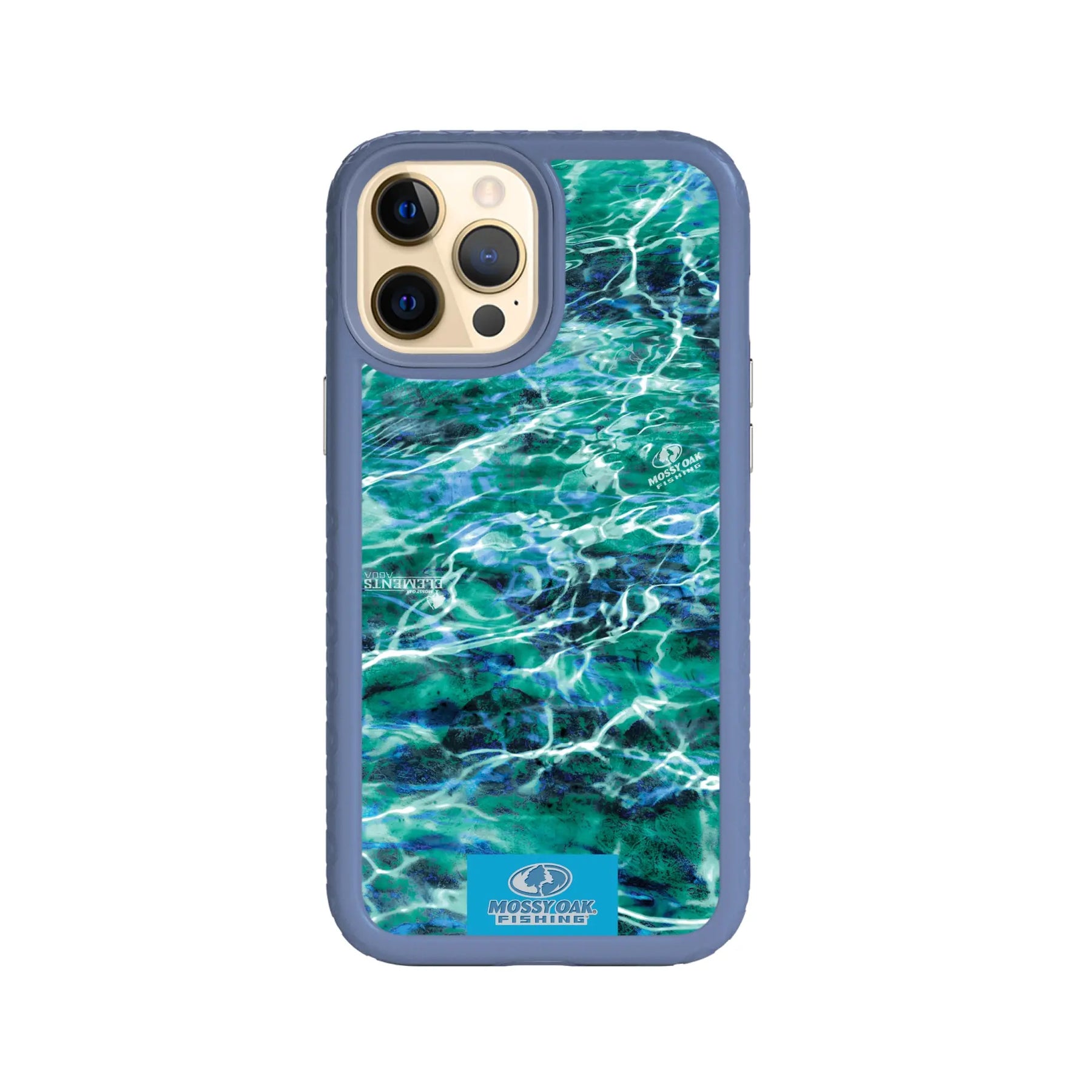 Mossy Oak Fortitude Series for Apple iPhone 12 Pro Max - Agua Seafoam - Custom Case - SlateBlue - cellhelmet