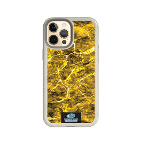 Mossy Oak Fortitude Series for Apple iPhone 12 Pro Max - Agua Yellowfin - Custom Case - Gray - cellhelmet