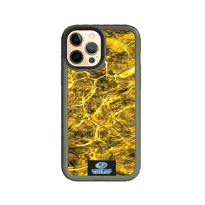 Mossy Oak Fortitude Series for Apple iPhone 12 Pro Max - Agua Yellowfin - Custom Case - OliveDrabGreen - cellhelmet