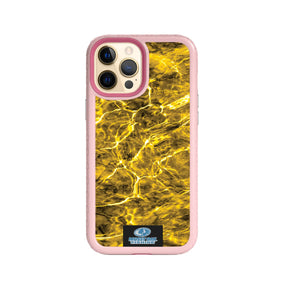 Mossy Oak Fortitude Series for Apple iPhone 12 Pro Max - Agua Yellowfin - Custom Case - PinkMagnolia - cellhelmet