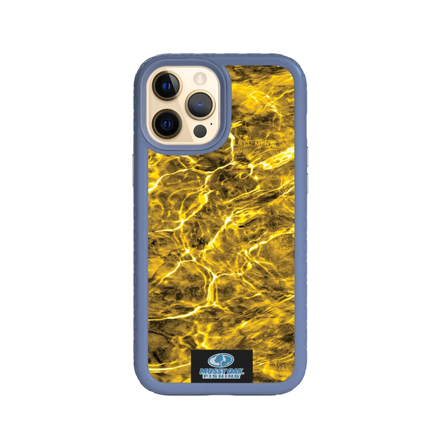 Mossy Oak Fortitude Series for Apple iPhone 12 Pro Max - Agua Yellowfin - Custom Case - SlateBlue - cellhelmet