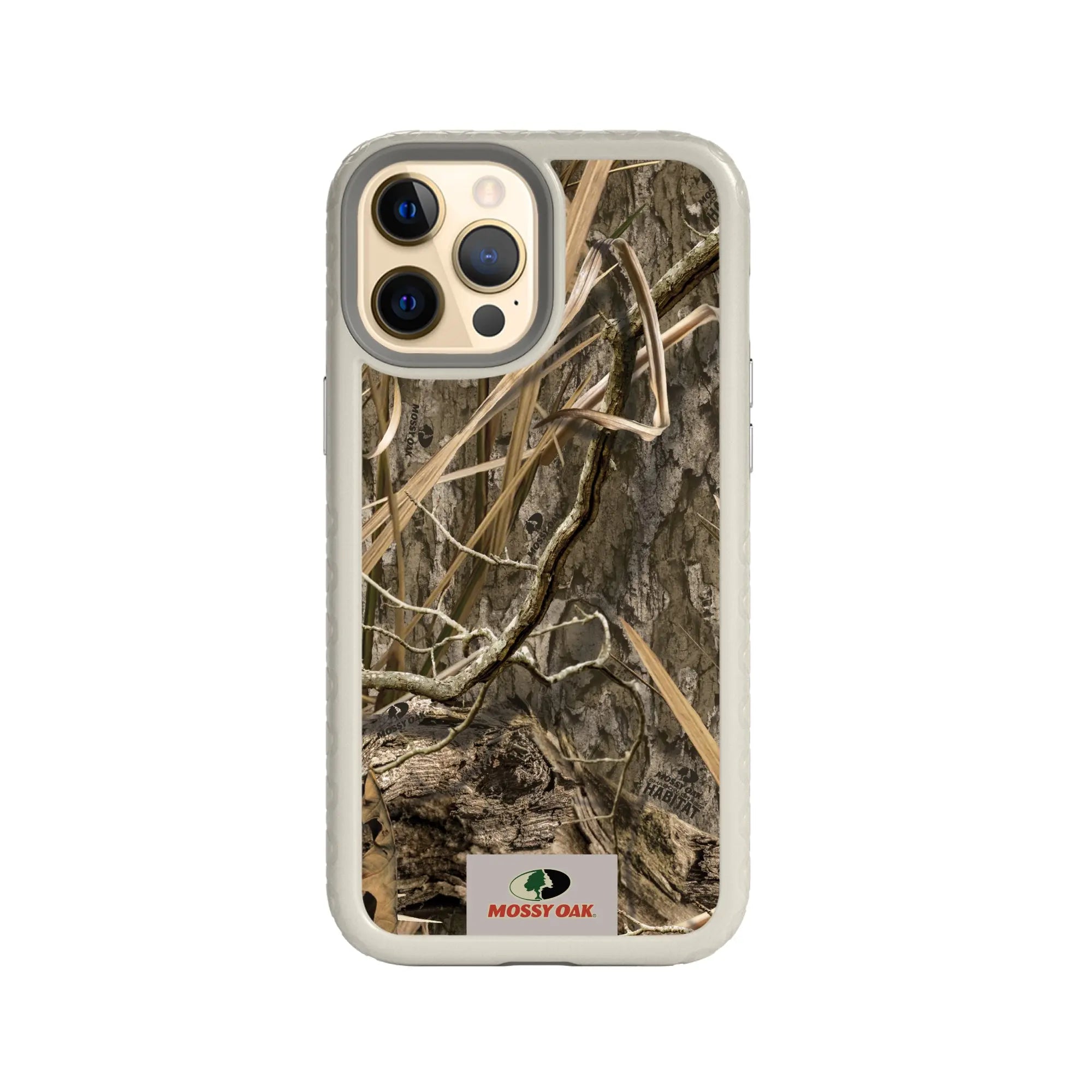 Mossy Oak Fortitude Series for Apple iPhone 12 Pro Max - Shadow Grass - Custom Case - Gray - cellhelmet
