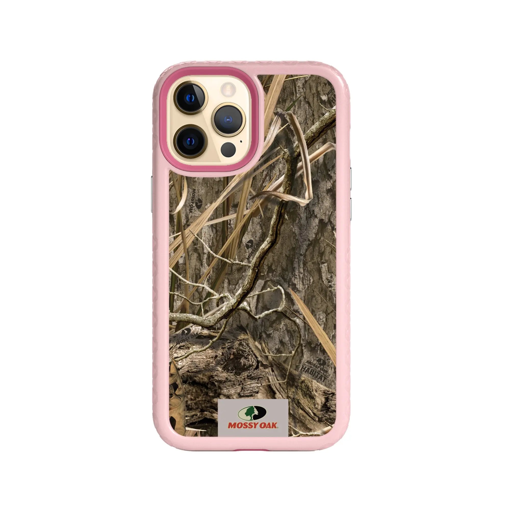 Mossy Oak Fortitude Series for Apple iPhone 12 Pro Max - Shadow Grass - Custom Case - PinkMagnolia - cellhelmet