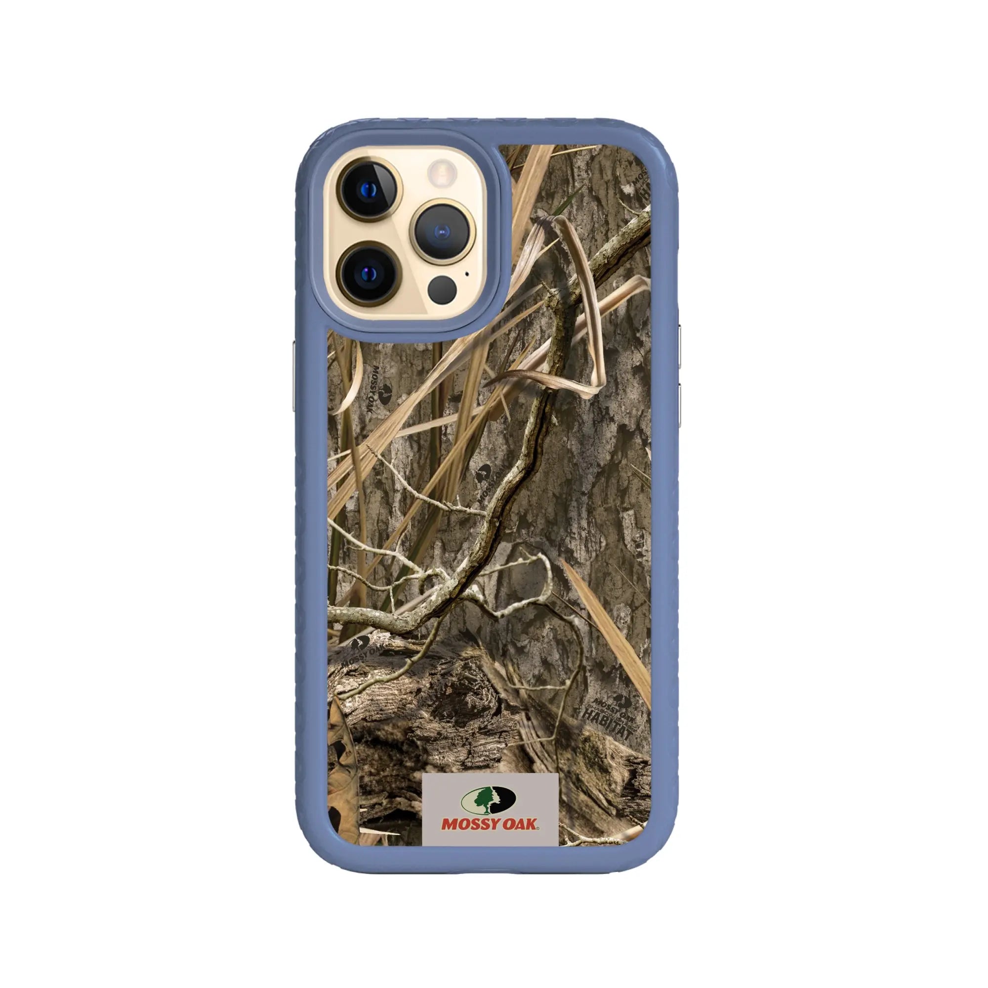 Mossy Oak Fortitude Series for Apple iPhone 12 Pro Max - Shadow Grass - Custom Case - SlateBlue - cellhelmet