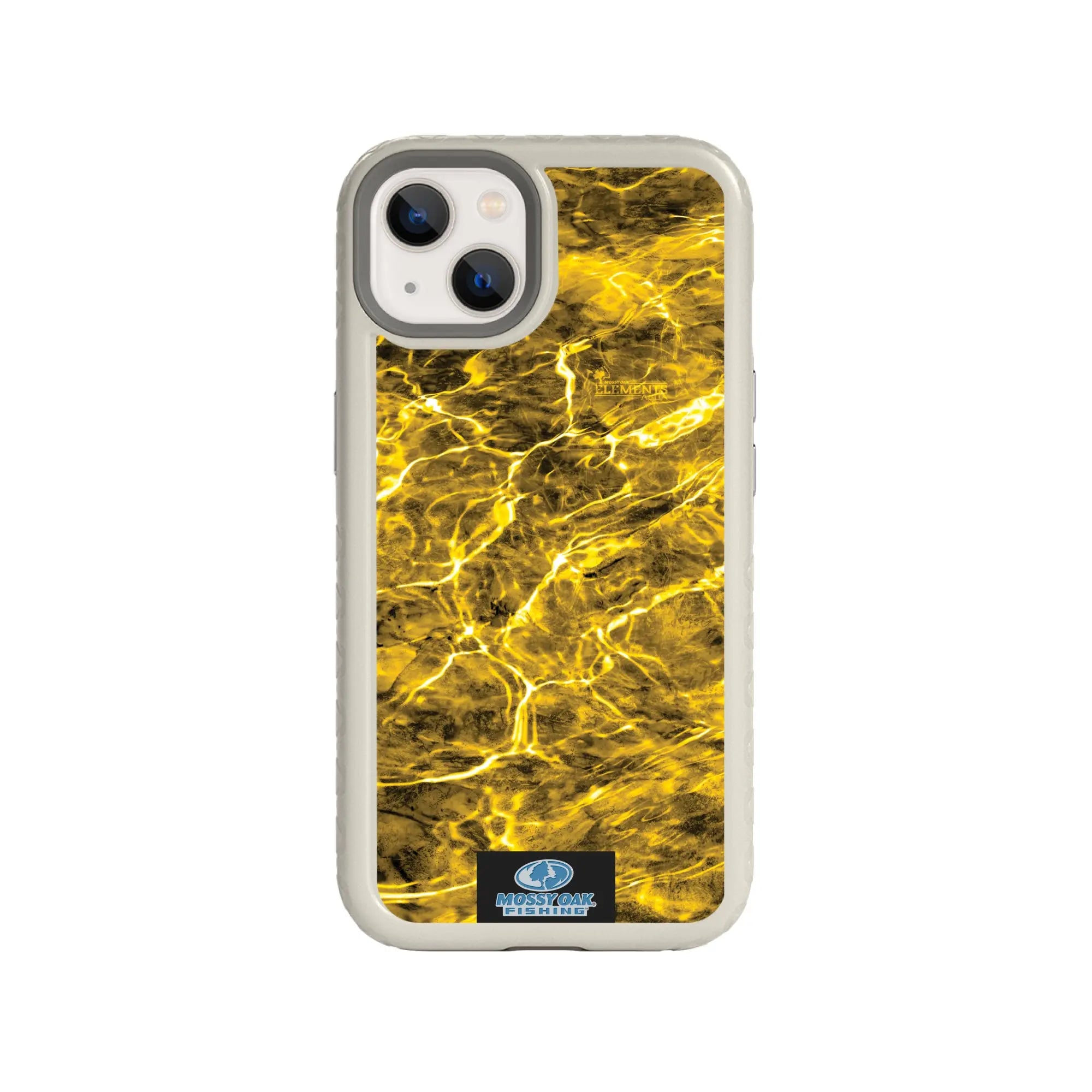 Mossy Oak Fortitude Series for Apple iPhone 13 - Agua Yellowfin - Custom Case - Gray - cellhelmet