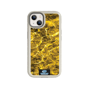 Mossy Oak Fortitude Series for Apple iPhone 13 - Agua Yellowfin - Custom Case - Gray - cellhelmet