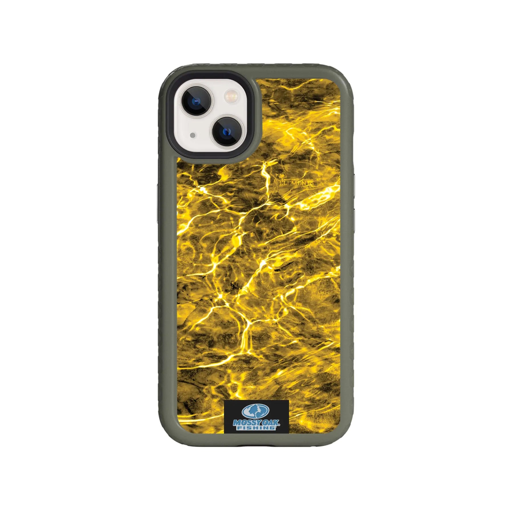 Mossy Oak Fortitude Series for Apple iPhone 13 - Agua Yellowfin - Custom Case - OliveDrabGreen - cellhelmet