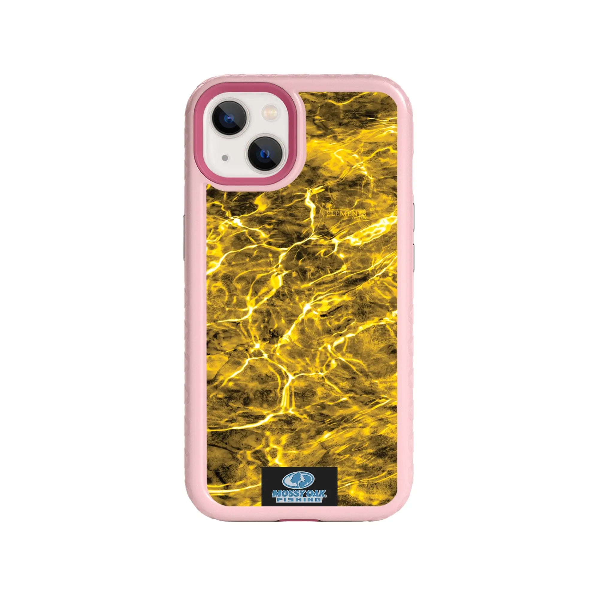 Mossy Oak Fortitude Series for Apple iPhone 13 - Agua Yellowfin - Custom Case - PinkMagnolia - cellhelmet