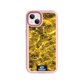 Mossy Oak Fortitude Series for Apple iPhone 13 - Agua Yellowfin - Custom Case - PinkMagnolia - cellhelmet