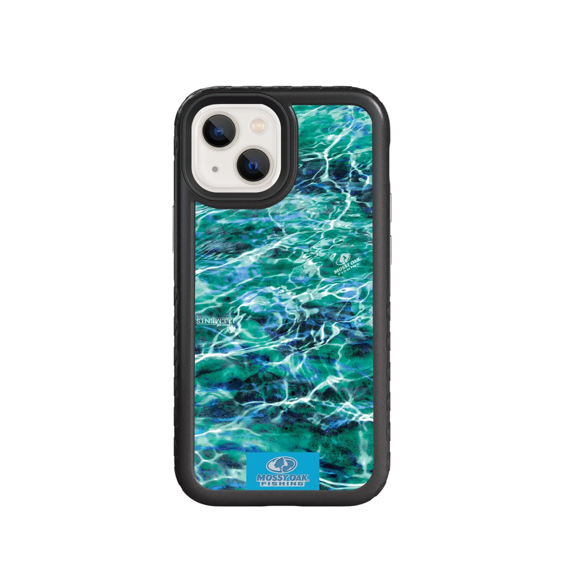 Mossy Oak Fortitude Series for Apple iPhone 13 MIni - Agua Seafoam - Custom Case - OnyxBlack - cellhelmet