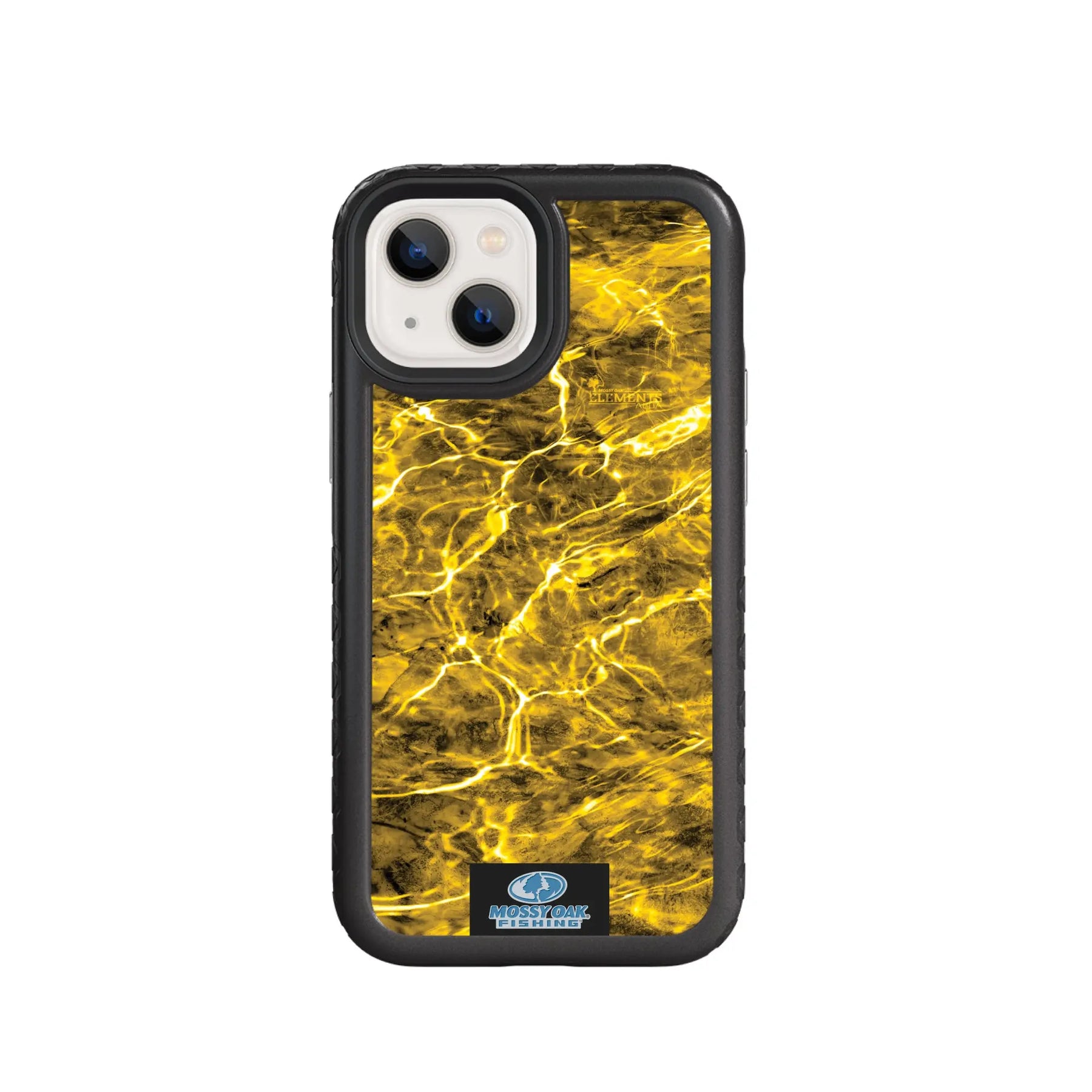 Mossy Oak Fortitude Series for Apple iPhone 13 MIni - Agua Yellowfin - Custom Case - OnyxBlack - cellhelmet