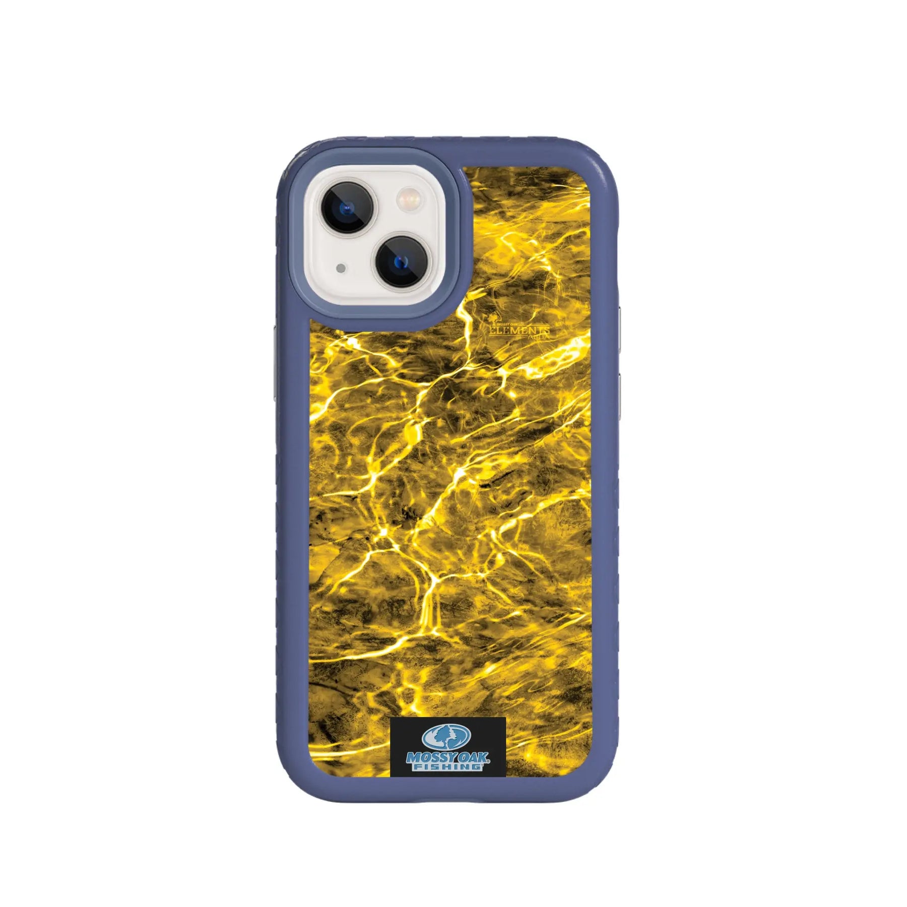 Mossy Oak Fortitude Series for Apple iPhone 13 MIni - Agua Yellowfin - Custom Case - SlateBlue - cellhelmet