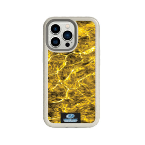 Mossy Oak Fortitude Series for Apple iPhone 13 Pro - Agua Yellowfin - Custom Case - Gray - cellhelmet
