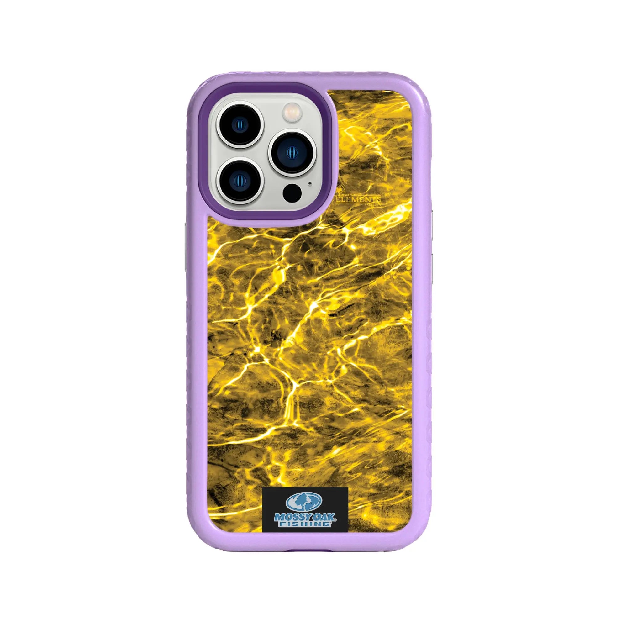 Mossy Oak Fortitude Series for Apple iPhone 13 Pro - Agua Yellowfin - Custom Case - LilacBlossomPurple - cellhelmet