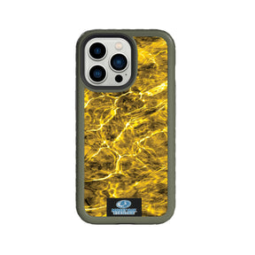 Mossy Oak Fortitude Series for Apple iPhone 13 Pro - Agua Yellowfin - Custom Case - OliveDrabGreen - cellhelmet
