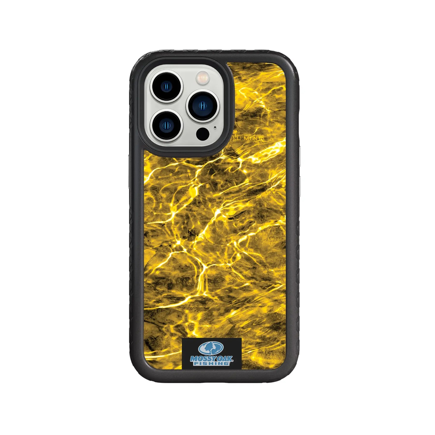 Mossy Oak Fortitude Series for Apple iPhone 13 Pro - Agua Yellowfin - Custom Case - OnyxBlack - cellhelmet