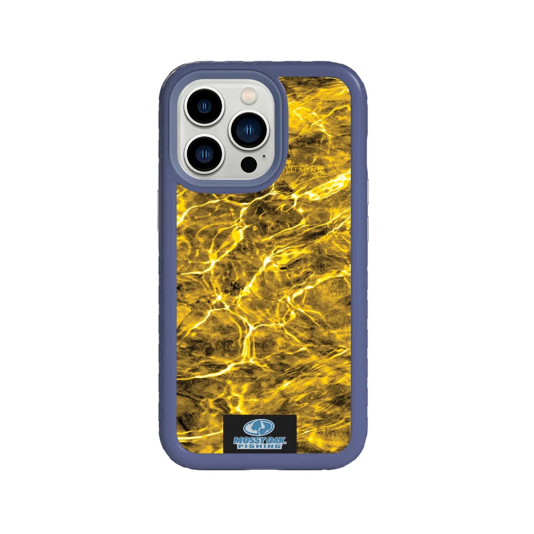 Mossy Oak Fortitude Series for Apple iPhone 13 Pro - Agua Yellowfin - Custom Case - SlateBlue - cellhelmet