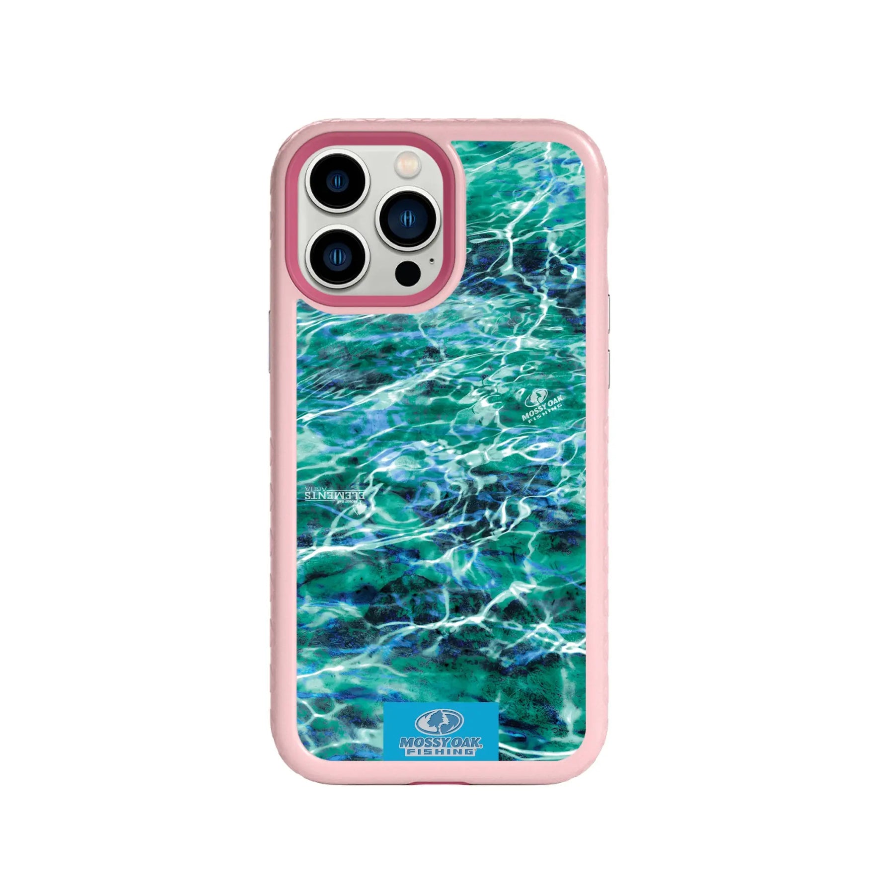 Mossy Oak Fortitude Series for Apple iPhone 13 Pro Max - Agua Seafoam - Custom Case - PinkMagnolia - cellhelmet