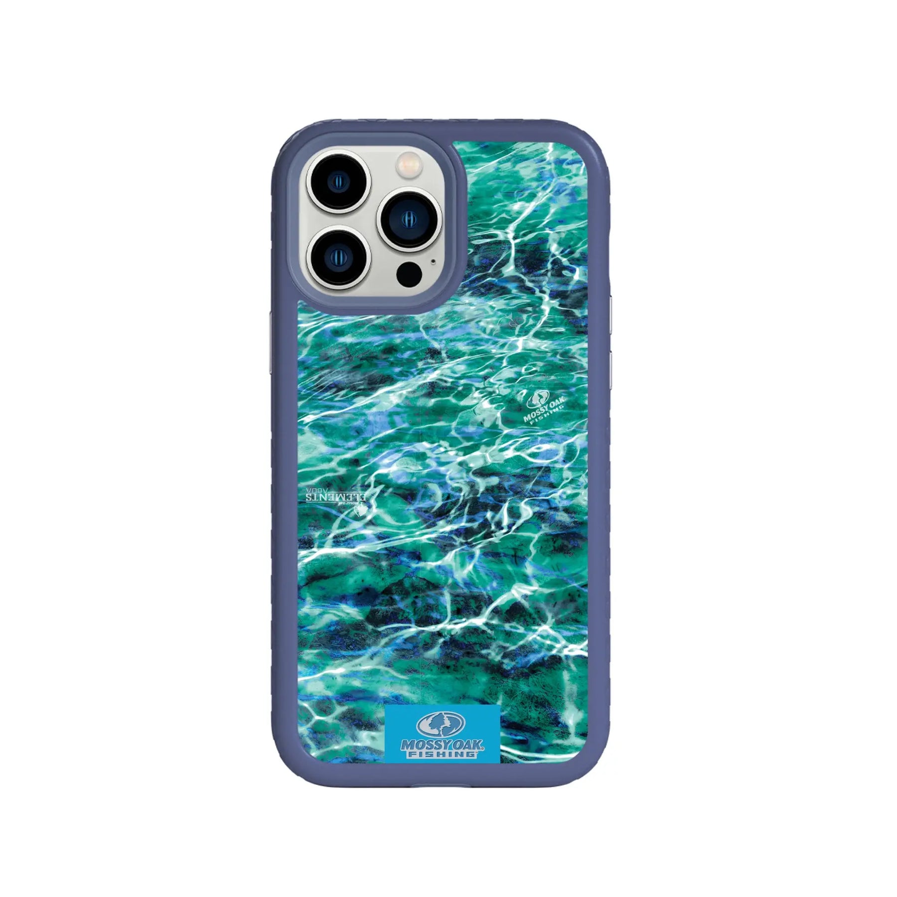 Mossy Oak Fortitude Series for Apple iPhone 13 Pro Max - Agua Seafoam - Custom Case - SlateBlue - cellhelmet