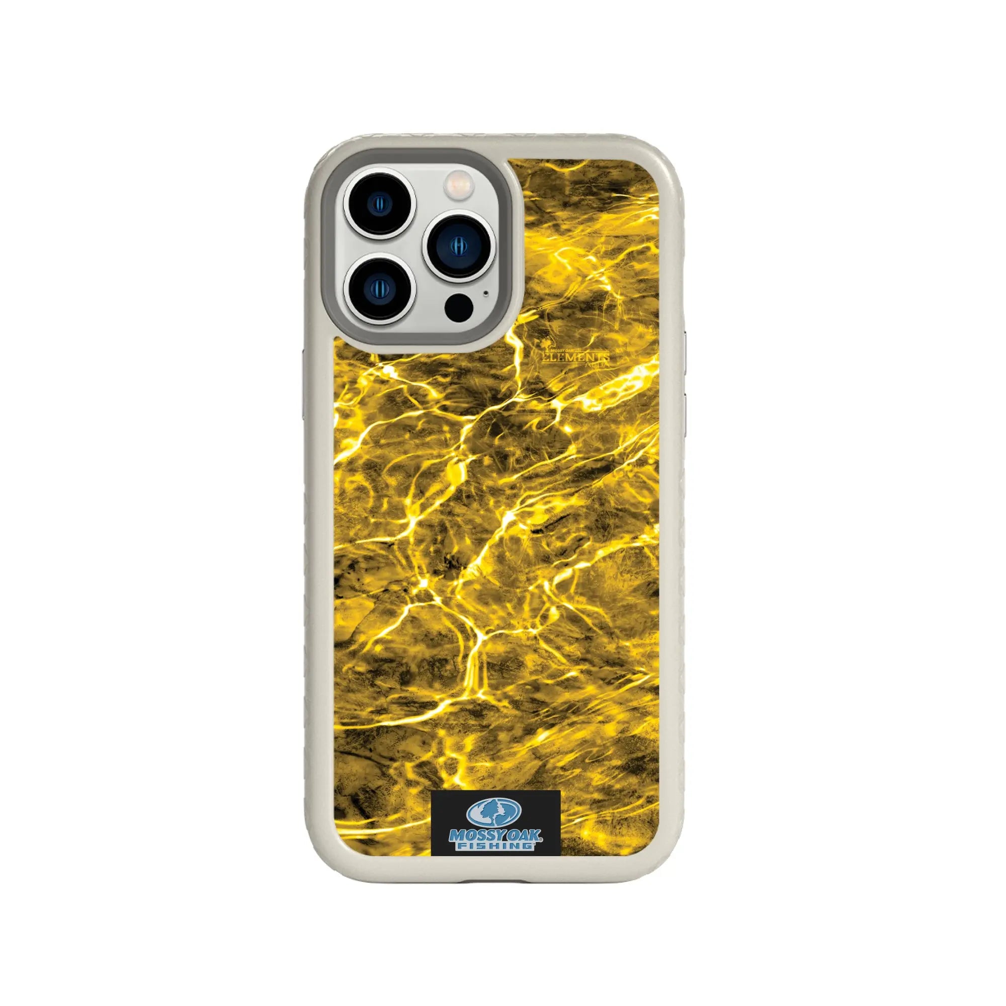 Mossy Oak Fortitude Series for Apple iPhone 13 Pro Max - Agua Yellowfin - Custom Case - Gray - cellhelmet