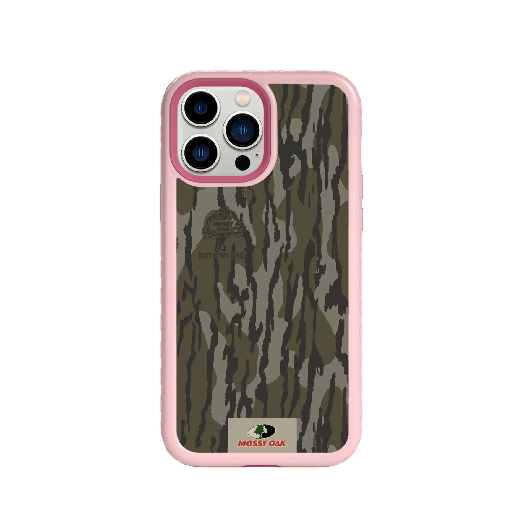 Mossy Oak Fortitude Series for Apple iPhone 13 Pro Max - Bottomland Orig - Custom Case - PinkMagnolia - cellhelmet