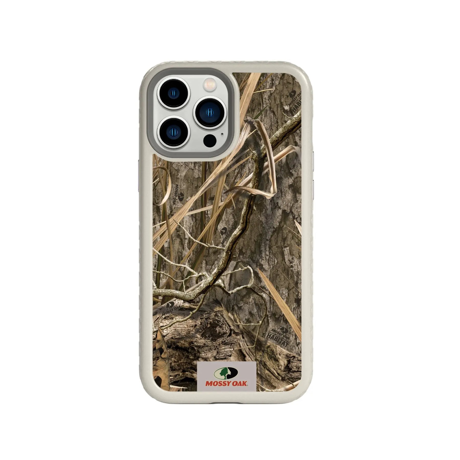 Mossy Oak Fortitude Series for Apple iPhone 13 Pro Max - Shadow Grass - Custom Case - Gray - cellhelmet