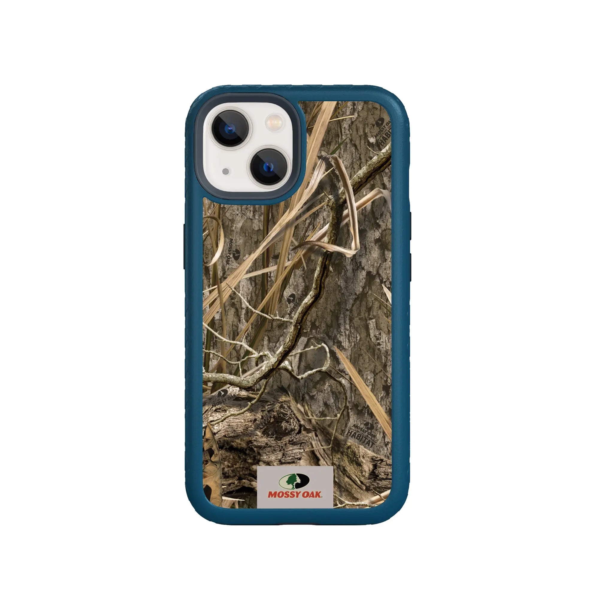 Mossy Oak Fortitude Series for Apple iPhone 14 - Shadow Grass - Custom Case - DeepSeaBlue - cellhelmet