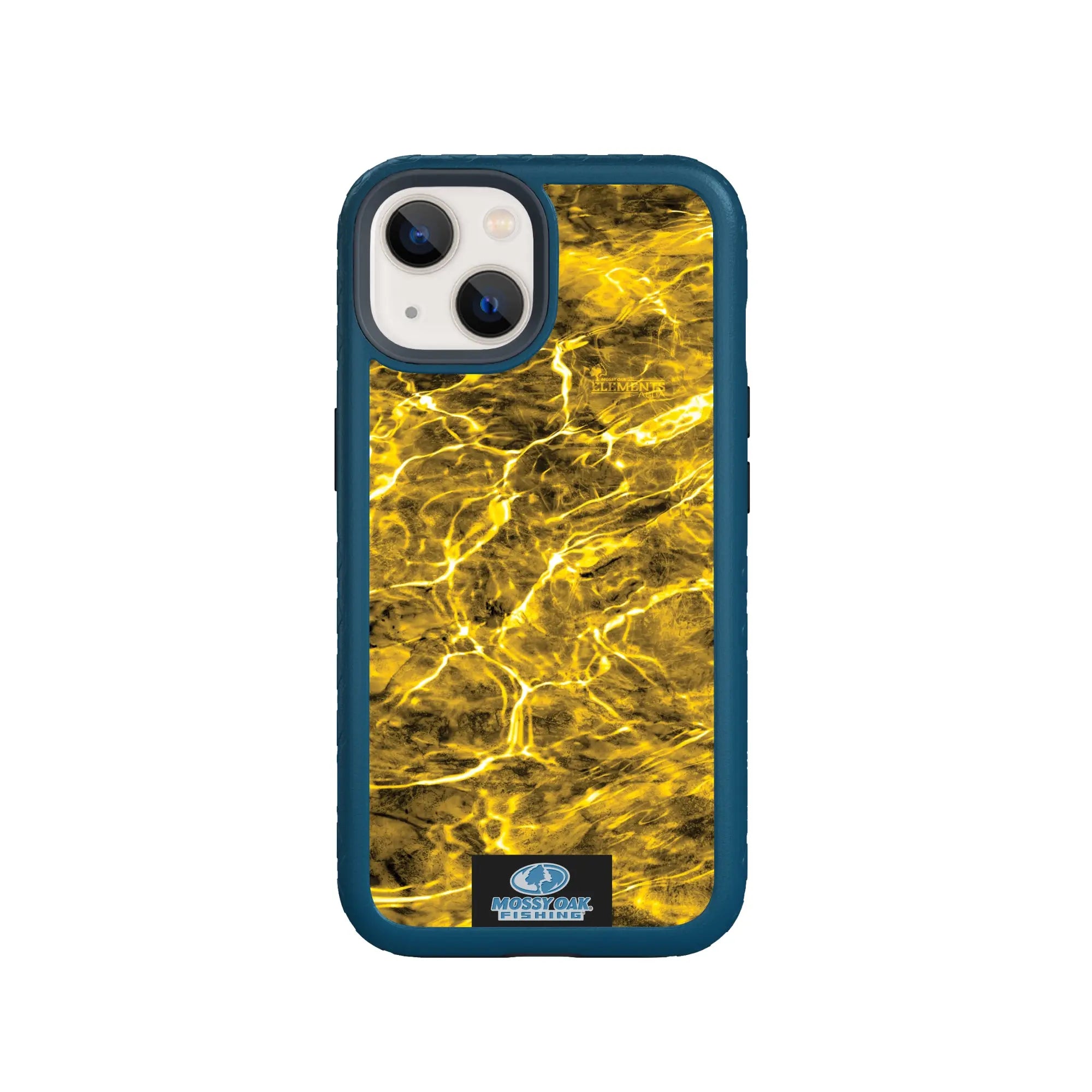 Mossy Oak Fortitude Series for Apple iPhone 14 Plus  - Agua Yellowfin - Custom Case - DeepSeaBlue - cellhelmet