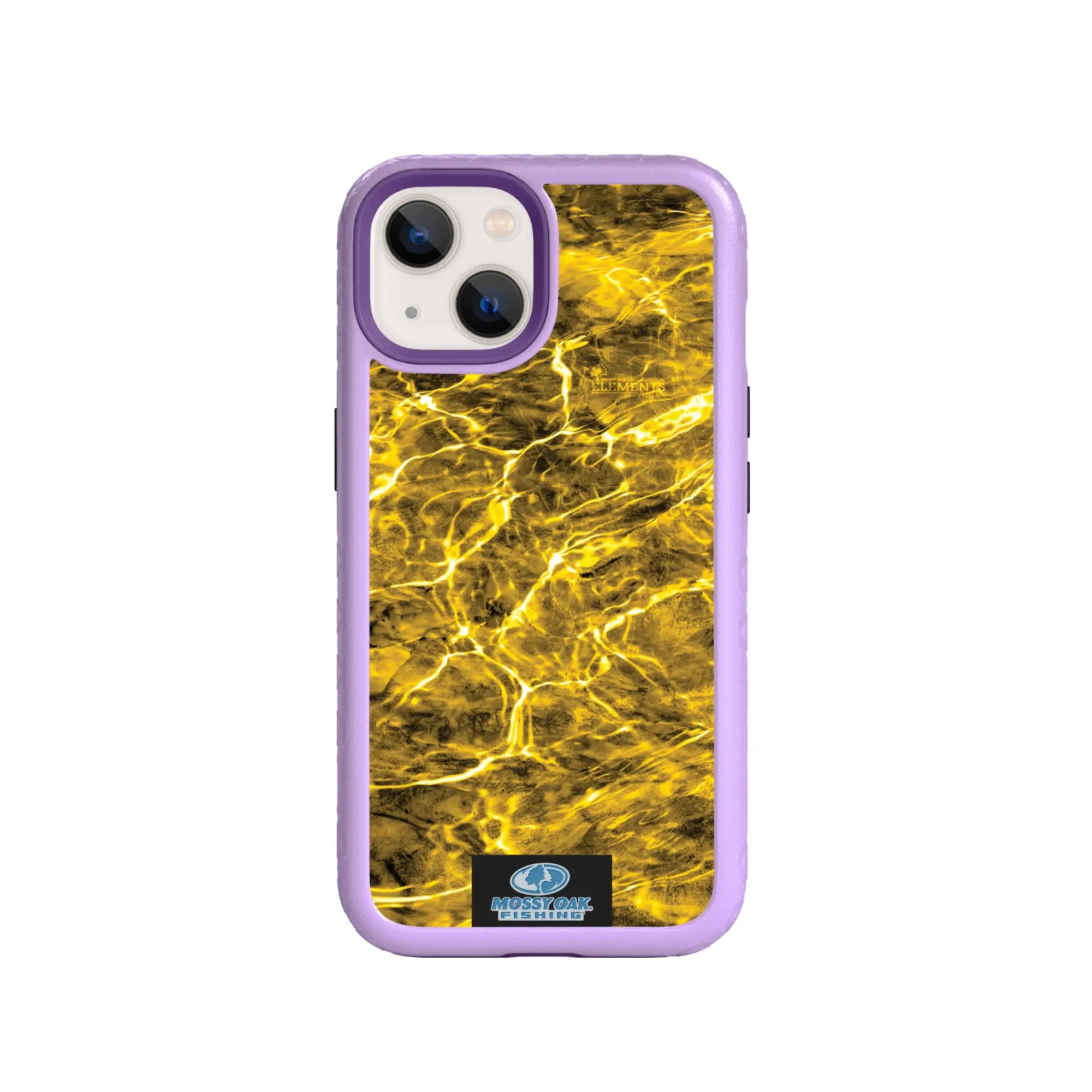 Mossy Oak Fortitude Series for Apple iPhone 14 Plus  - Agua Yellowfin - Custom Case - LilacBlossomPurple - cellhelmet