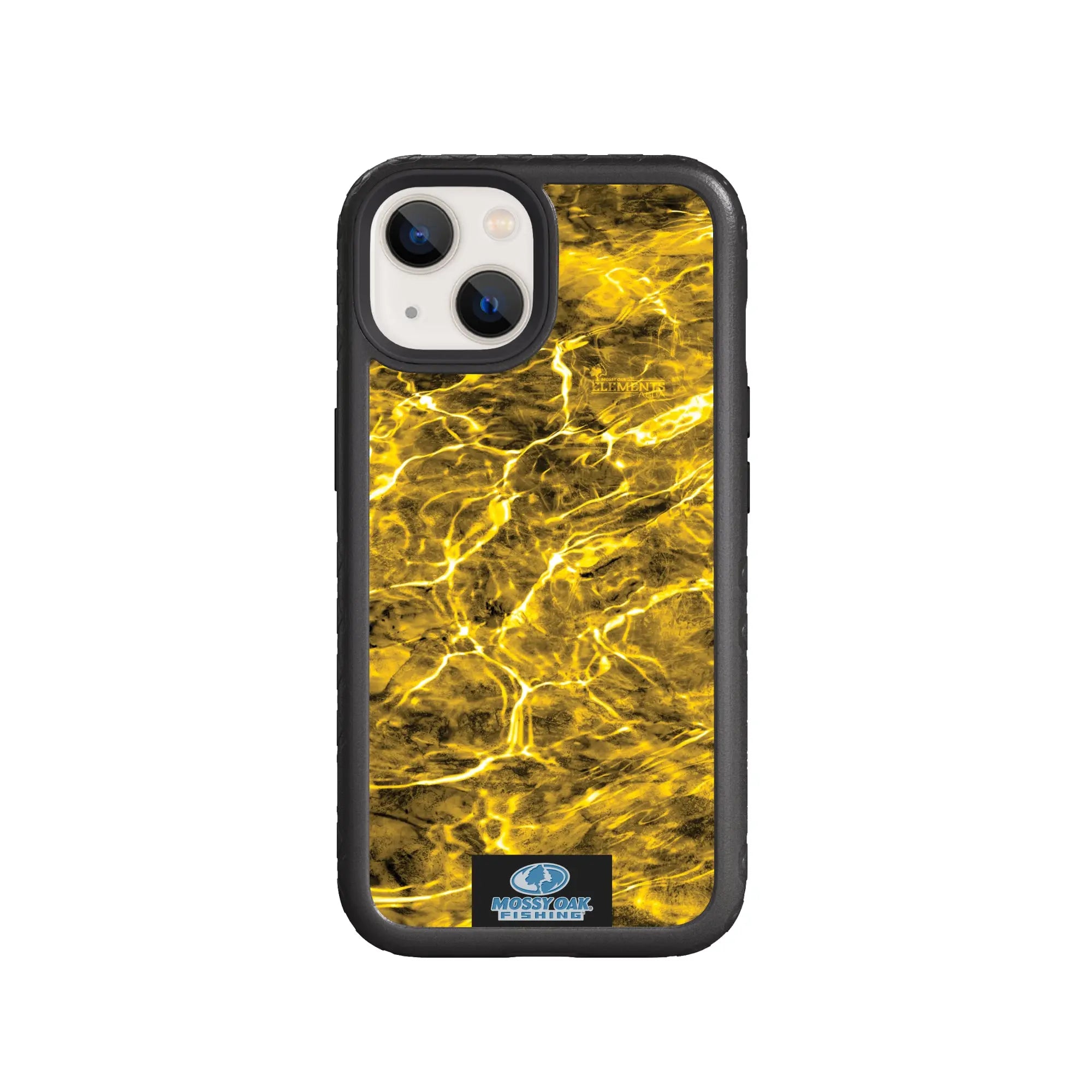 Mossy Oak Fortitude Series for Apple iPhone 14 Plus  - Agua Yellowfin - Custom Case - OnyxBlack - cellhelmet