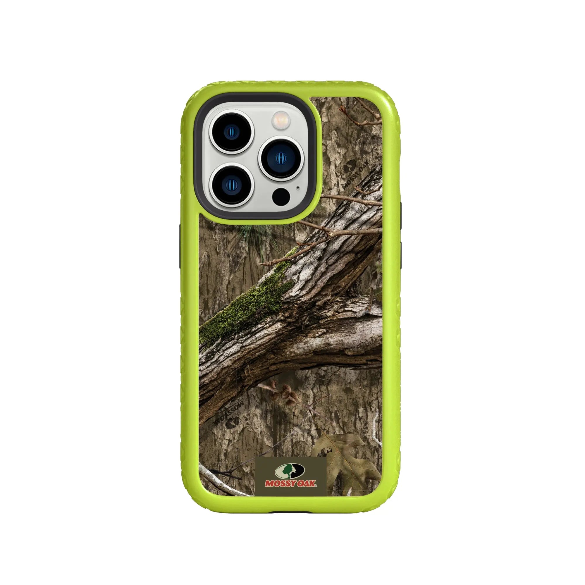 Mossy Oak Fortitude Series for Apple iPhone 14 Pro - Country DNA - Custom Case - ElectricLime - cellhelmet