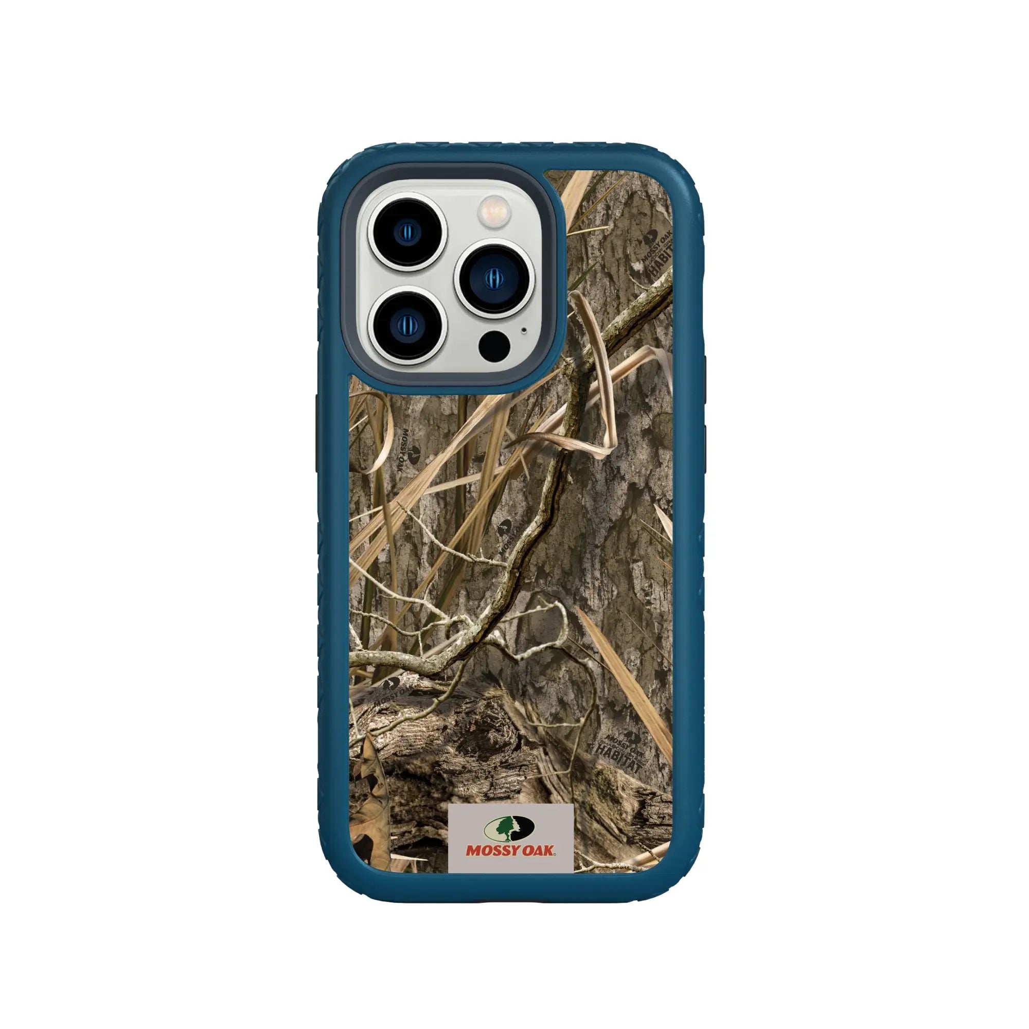 Mossy Oak Fortitude Series for Apple iPhone 14 Pro - Shadow Grass - Custom Case - DeepSeaBlue - cellhelmet