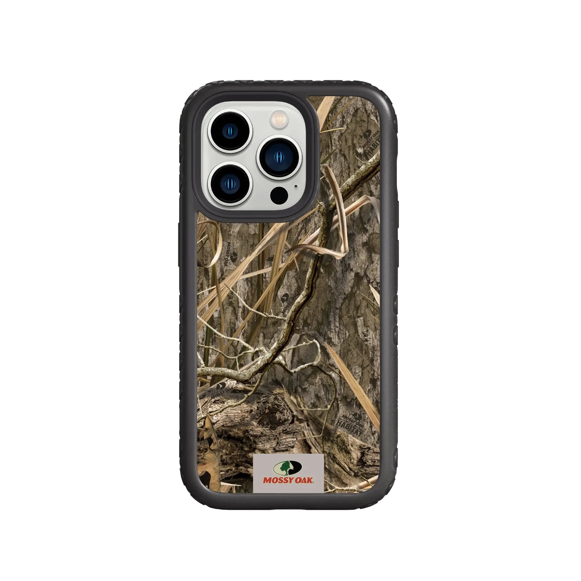 Mossy Oak Fortitude Series for Apple iPhone 14 Pro - Shadow Grass - Custom Case - OnyxBlack - cellhelmet