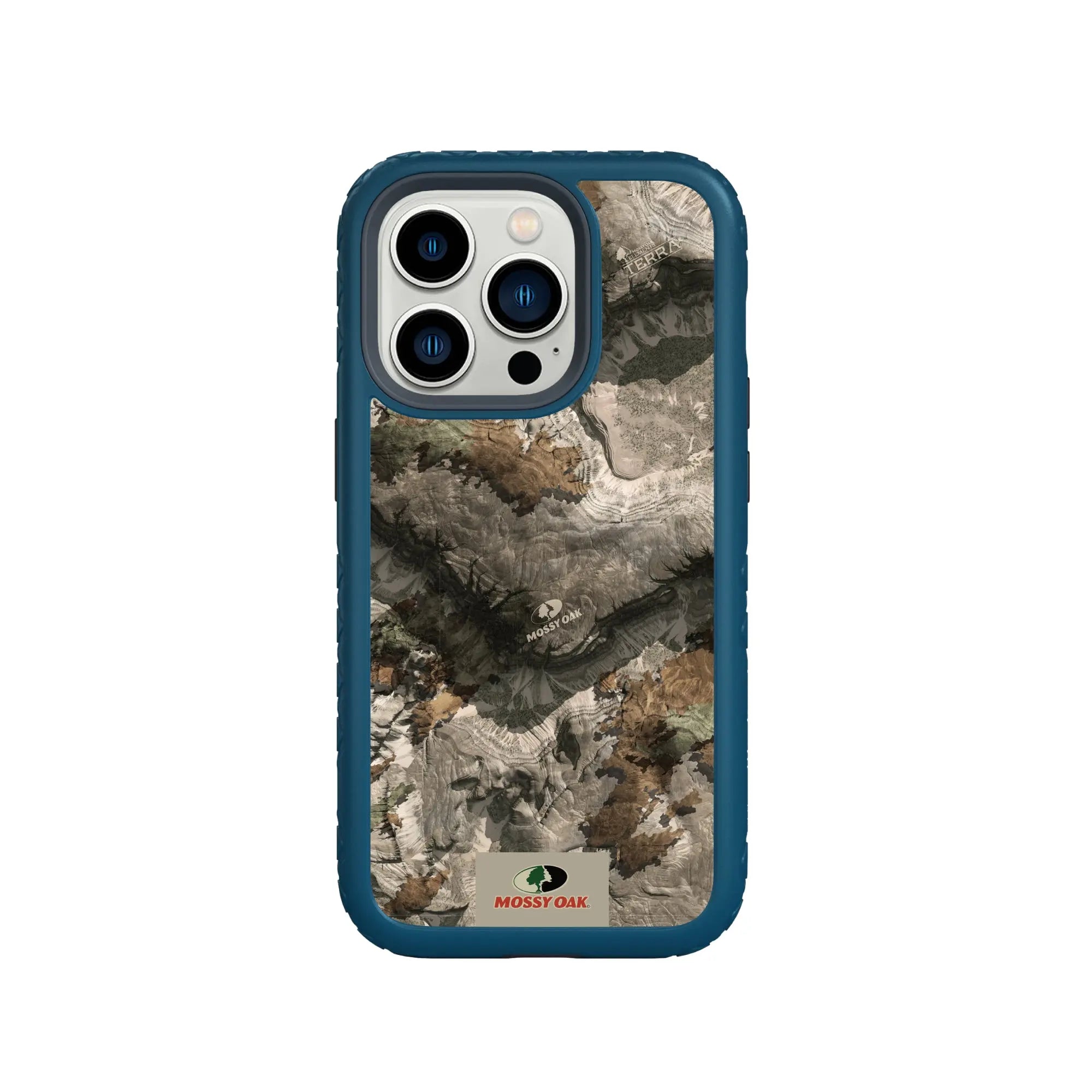 Mossy Oak Fortitude Series for Apple iPhone 14 Pro - Terra Gila - Custom Case - DeepSeaBlue - cellhelmet